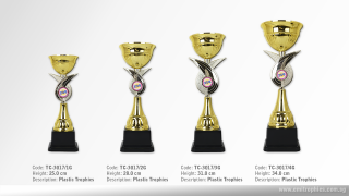 TC-3017 Plastic Bowl Trophy Gold Singapore