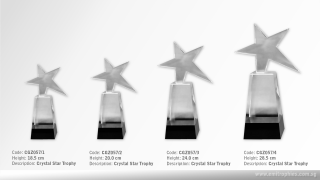 CGZ057 Star Crystal Trophy | Emitrophies Singapore