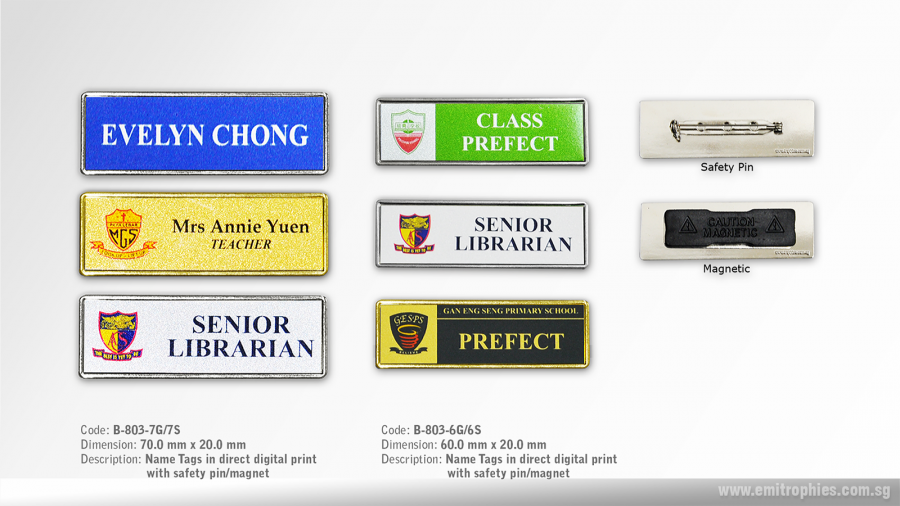 Digital Printed Name Tags