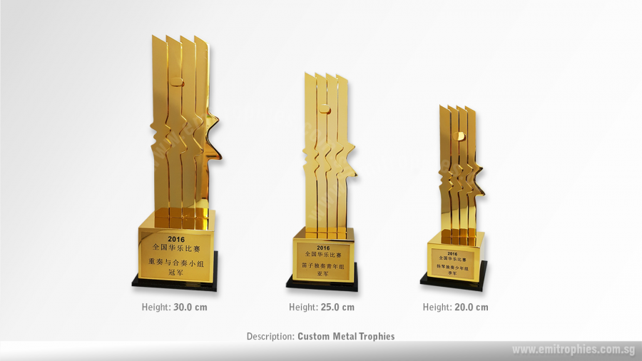 Custom Metal Trophies Singapore Premium Bespoke Awards Emitrophies