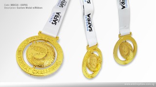 Customise Shiny Swivel Medal
