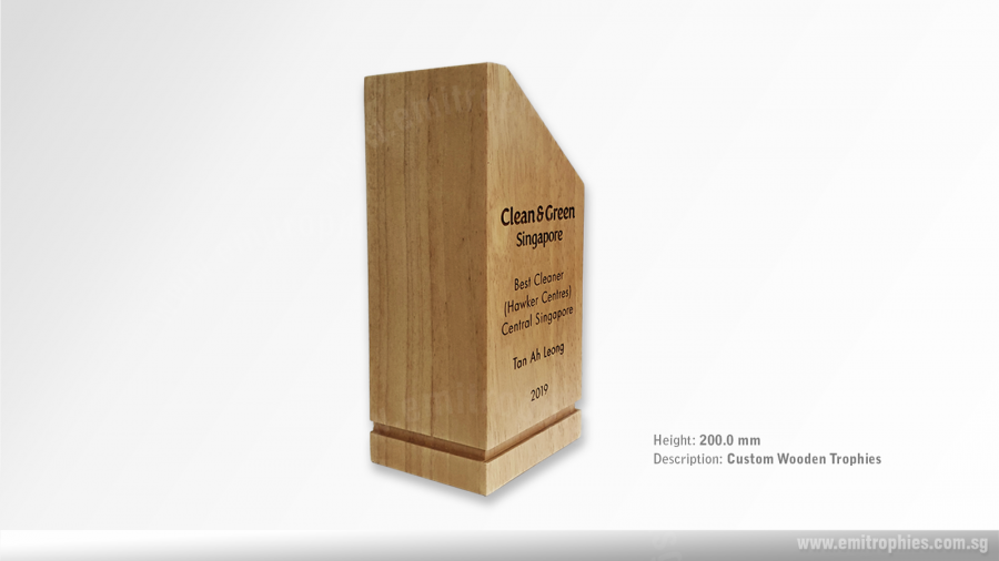 Custom Wooden Trophy 1