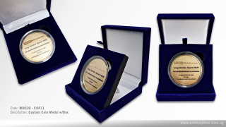 Customise Coin Medal w/Box