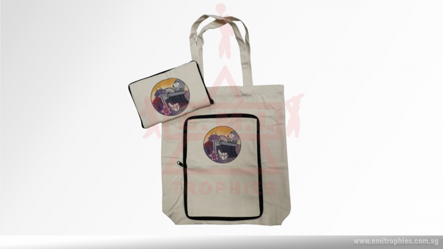 Foldable Canvas Totebag