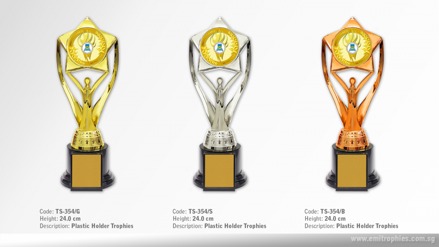 TS-354 Plastic Star Holder Trophy