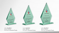 CGL8001 Arrowhead Glass Plaque | Emitrophies Singapore