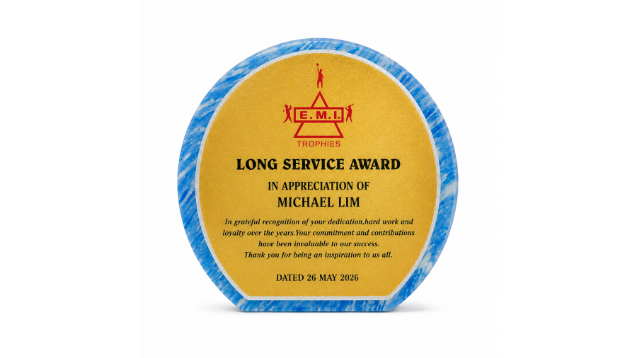 Recycled Plastic Award (Semi-Circular)