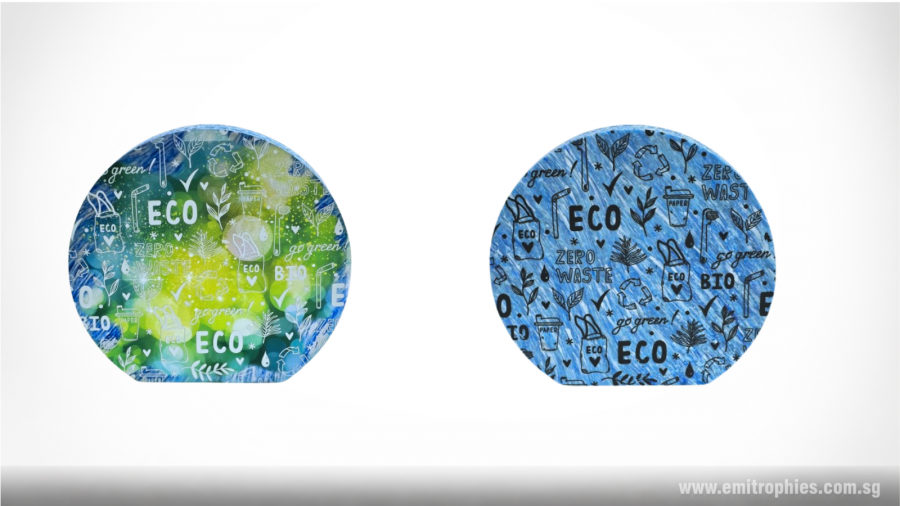 Recycled Plastic Award (Semi-Circular)