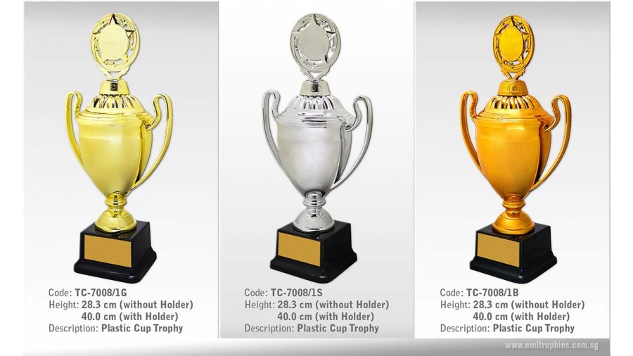 TC-7008 Plastic Cup Trophy with Lid