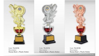 TS-357 Roman Bowl Plastic Trophy