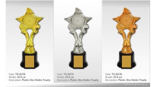 TS-367 Plastic Star Holder Trophy