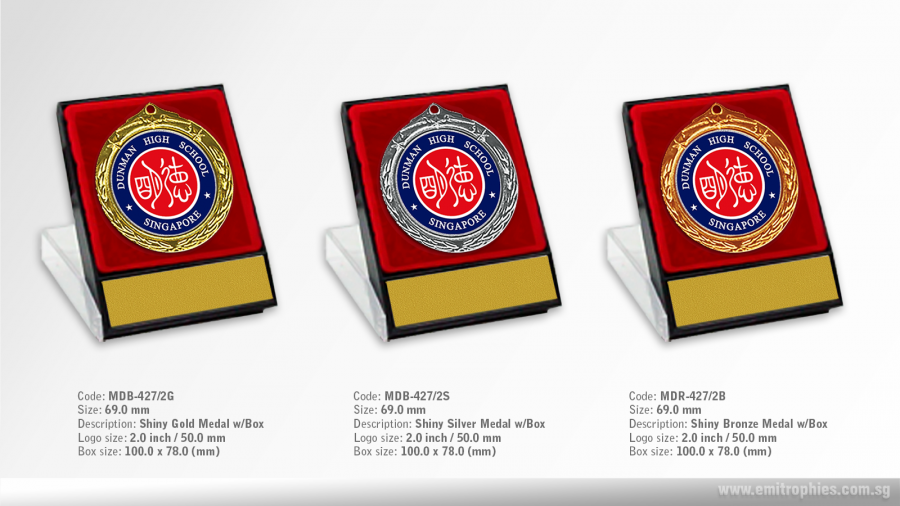 MDB-427 Shiny Medal with Presentation Box