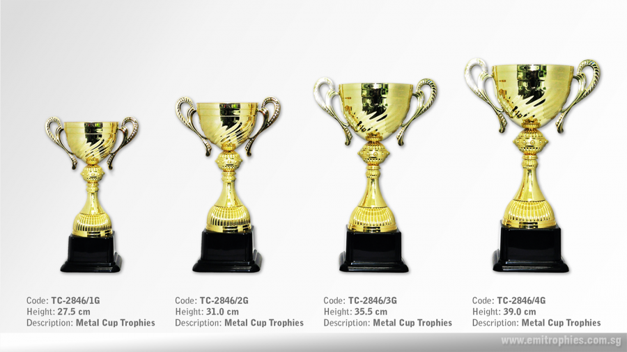 TC-2846 Gold Metal Cup Trophy